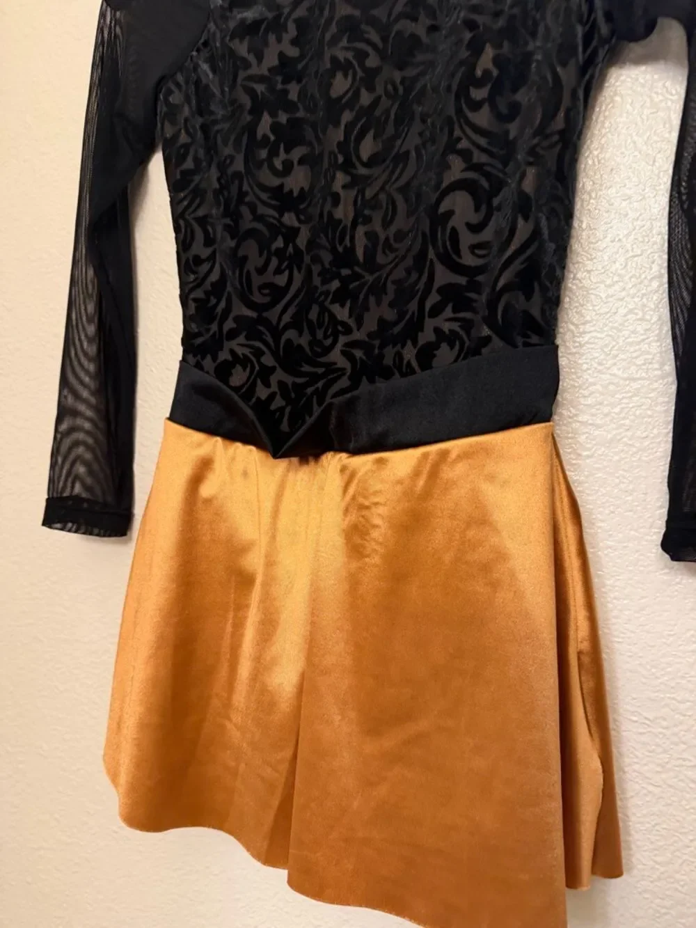 Revolution lyrical Dance costume orange black BEFORE YOU GO RC21611 MC child